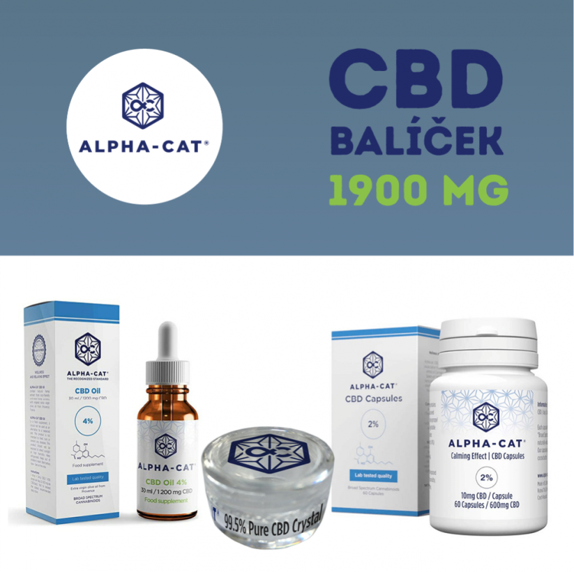 Alpha-CAT CBD-pakke - 1900 mg