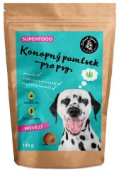 Zelena Zeme Kenevir köpekler için lezzetli - sığır eti aroması 100 gr