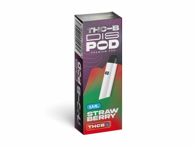Czech CBD THCB Vape Pen disPOD Strawberry, 15% THCB, 1 ml