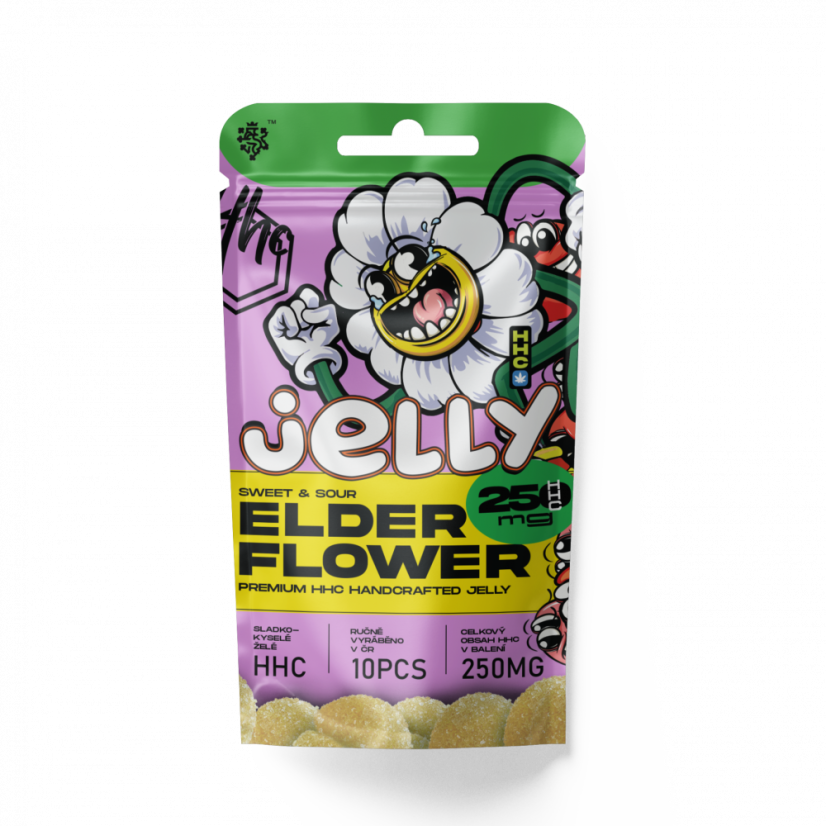 Czech CBD HHC Jelly Elderflower 250 mg, 10 stk. x 25 mg