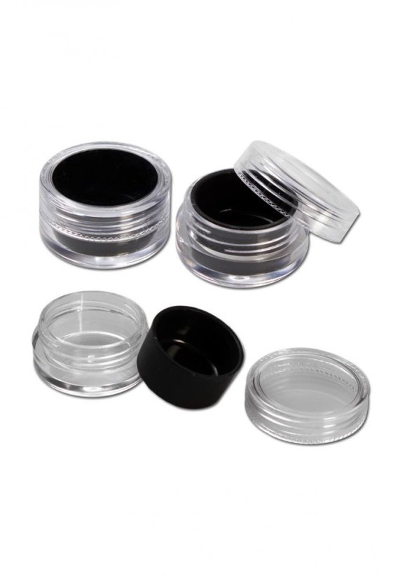 Plastic Can with Silicone Inlay 5 ml black