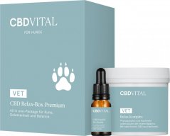 CBD Vital CDB Relajarse Antiestrés paquete para perros caja premium