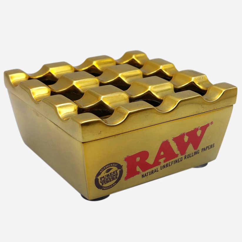 RAW - Metalinė peleninė aukso spalvos