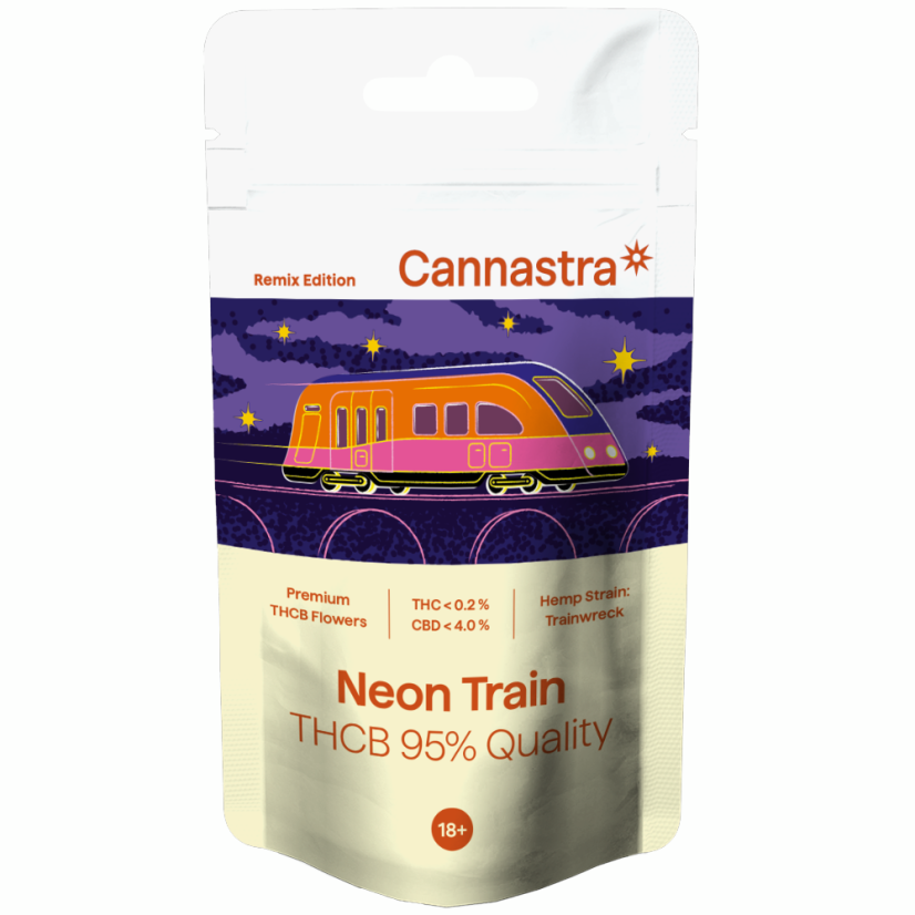 Cannastra THCB Flower Neon Train, qualité THCB 95%, 1g - 100 g