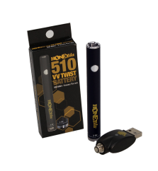 HoneyStick Bateria VV Twist do kartridża 510 - Czarna