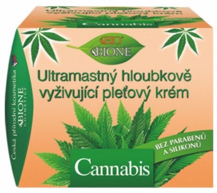 Bione Cannabis Ultra zsíros, mélyen tápláló arcápoló krém 51 ml
