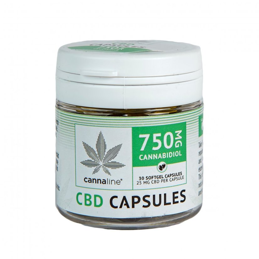 Cannaline CBD Viên nang mềm - 750mg CBD, 30 x 25 mg