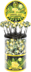 Cannabis Lemon Haze Lollies – näytteillepanosäiliö (100 memmekkää)
