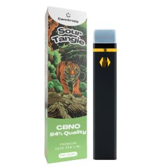 Canntropy CBNO jednorazové vape pero Sour Tangie, CBNO 94% kvalita, 1 ml