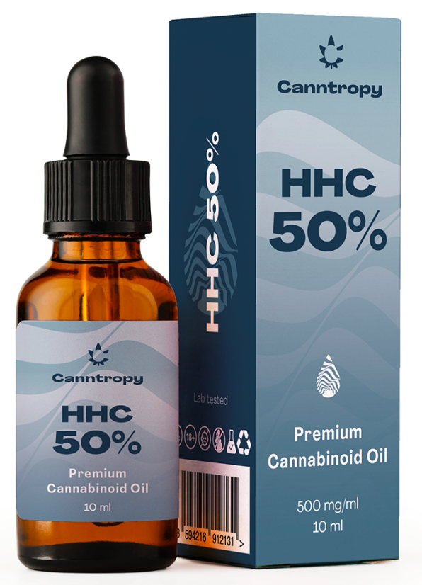 Canntropy Óleo Canabinóide HHC Premium - 50%, 5000 mg, 10 ml