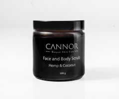 Cannor Peeling für Gesicht und Körper - Face & Body Scrub, (500 g)