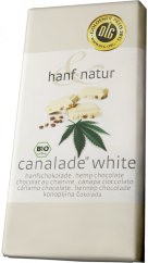 Canalade Bio Organiczna Biała Czekolada Konopna - Karton (10 batonów)