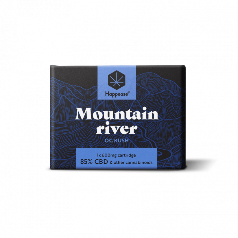 Happease Cartuș CBD Mountain River 600 mg, 85 % CBD