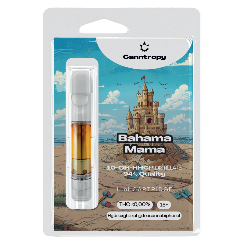 Canntropy Cartouche 10-OH-HHCP Bahama Mama, 10-OH-HHCP qualité 94%, 1 ml