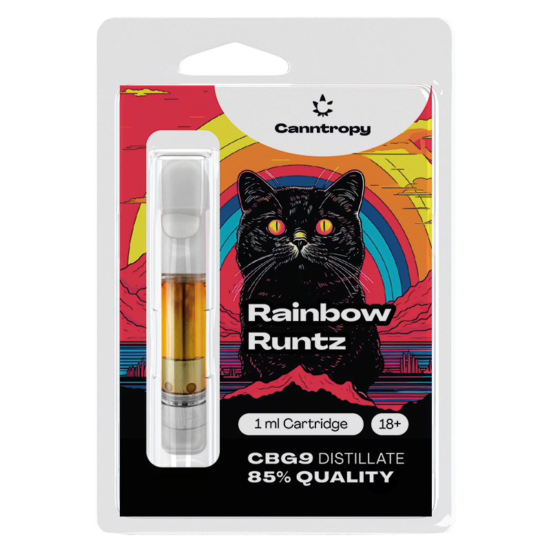 Canntropy Cartuș CBG9 Rainbow Runtz, CBG9 calitate 85%, 1 ml