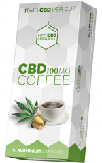 Kávové kapsuly MediCBD (10 mg CBD) – kartón (10 škatúľ)