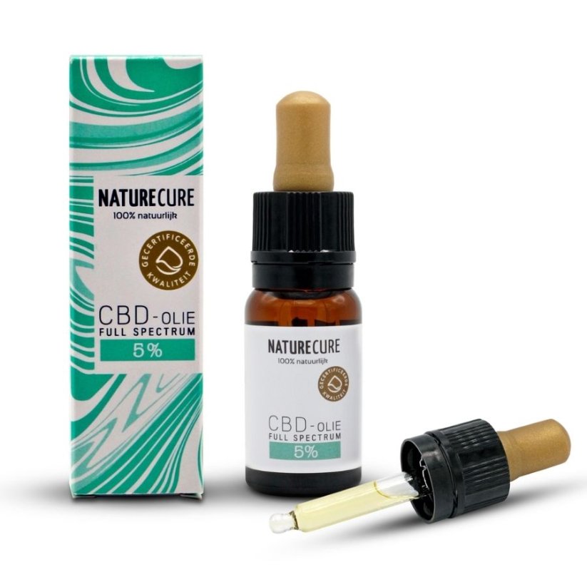 Nature Cure Toàn phổ CBD dầu, 5 %, 500 mg, 10 ml
