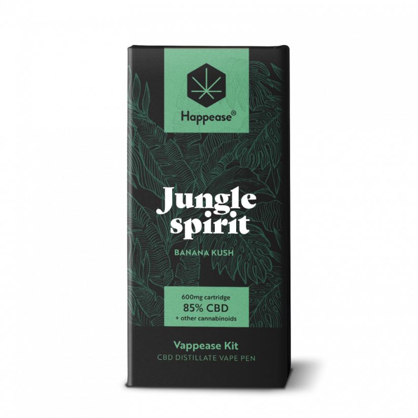 Happease Classic Jungle Spirit - Verdampfungsstift, 85% CBD, 600 mg, (0.5 ml)