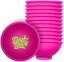 Best Buds Cuenco de silicona de 7 cm, rosa con logotipo verde