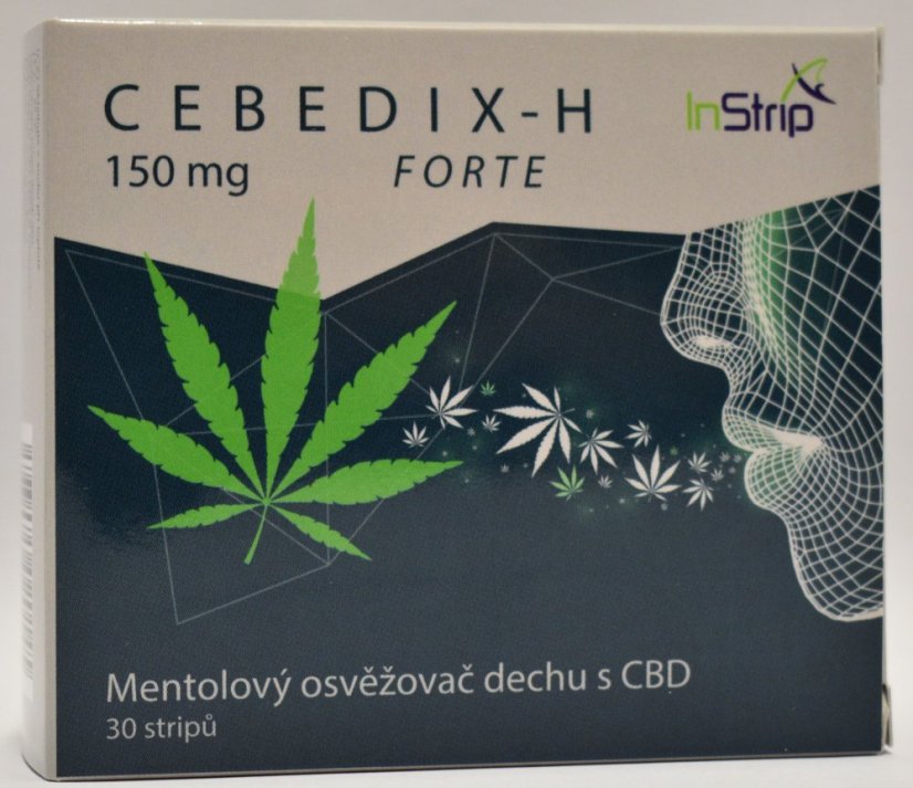 CEBEDIX-H FORTE Nước thơm miệng Menthol có CBD 5mg x 30 chiếc, 150 mg