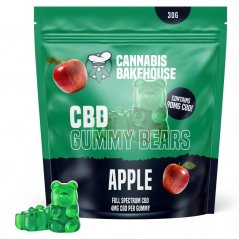 Cannabis Bakehouse CBD Gummi Bjørne - Æble, 30g, 22 stk x 4mg CBD