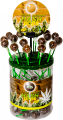 Haze Cannabis Hash Pops – vitrininis konteineris (100 saldainių)