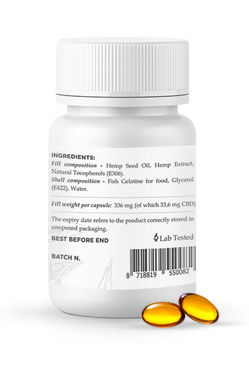 Enecta CBD kapsule 10%, 1000 mg