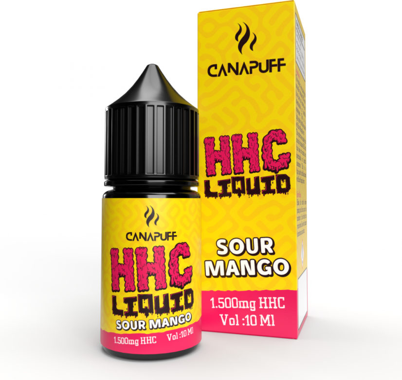 CanaPuff HHC Liquid Sour Mango, 1500 mg, 10 ml