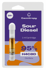 Cartucho Canntropy H4CBD Sour Diesel, 95 % H4CBD, 1 ml