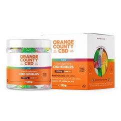 Orange County CBD vingummi-terninger, 800 mg CBD, 135 g