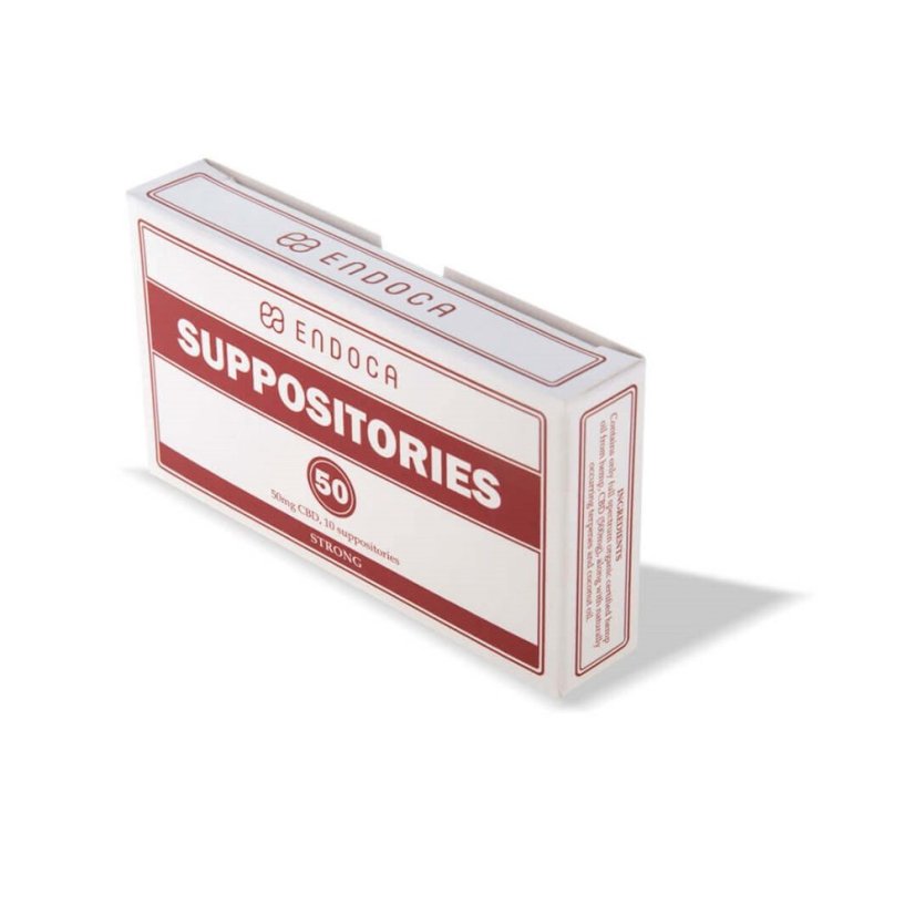 Endoca Suppositories 500 mg CBD, 10 pcs