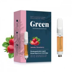 Green Pharmaceutics Szerokie spektrum inhalacji wkład - truskawka, 500 mg CBD