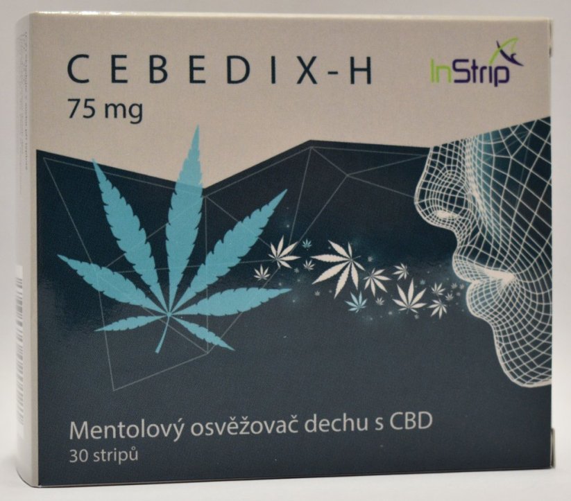 CEBEDIX-H FORTE Mentol de împrospătare a gurii cu CBD 2,5mg x 30ks, 75 mg