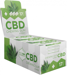 MediCBD Mint CBD Kaugummi (17 mg CBD), 24 Schachteln im Display