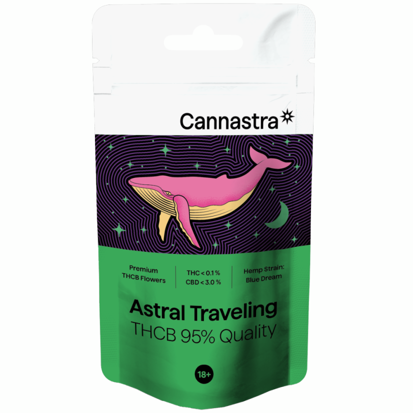 Cannastra THCB Flower Astral Travelling, THCB 95% kwaliteit, 1g - 100 g