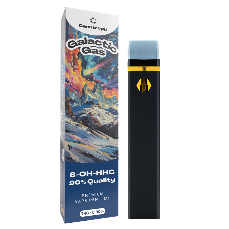 Canntropy 8-OH-HHC ベイプペン ギャラクティックガス、8-OH-HHC 90% 品質、1ml