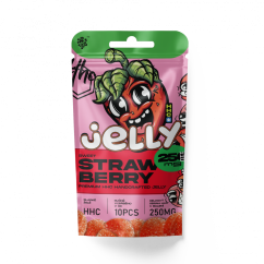 Tšehhi CBD HHC Jelly Strawberries 250 mg, 10 tk x 25 mg