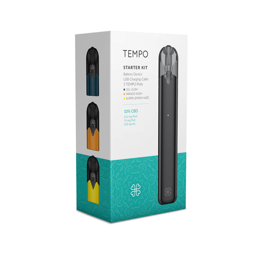 Harmony Tempo Starter Sett Vape Pen + Patroner, 318 mg CBD, 3 stk