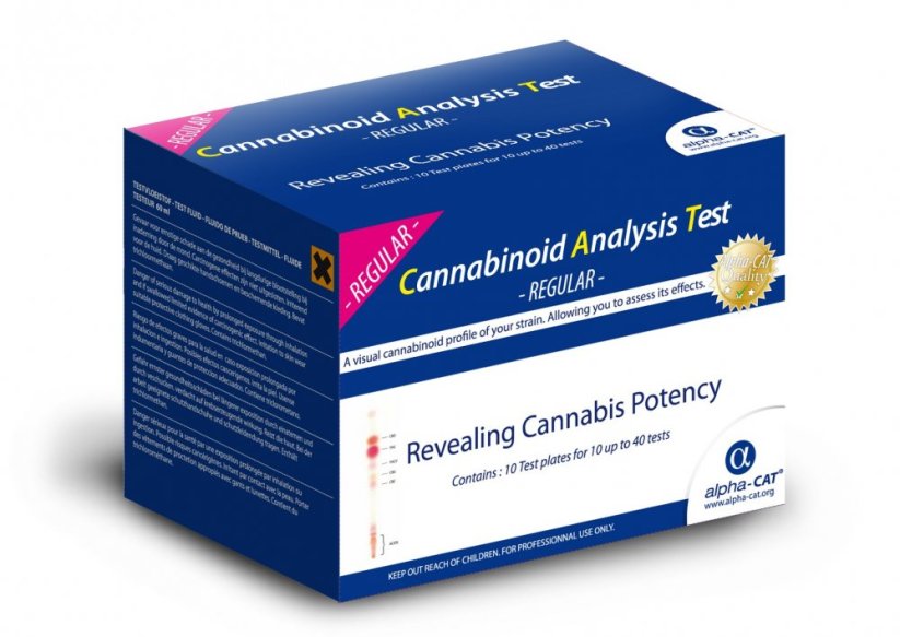 Alpha-CAT Standardní sada na testování obsahu kanabinoidů (40 testů)