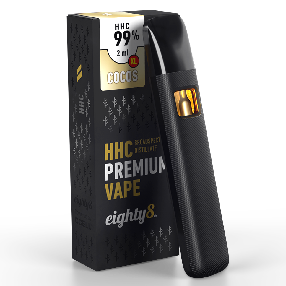 Eighty8 HHC Vape Cocos, 99 % HHC, 2 Ml