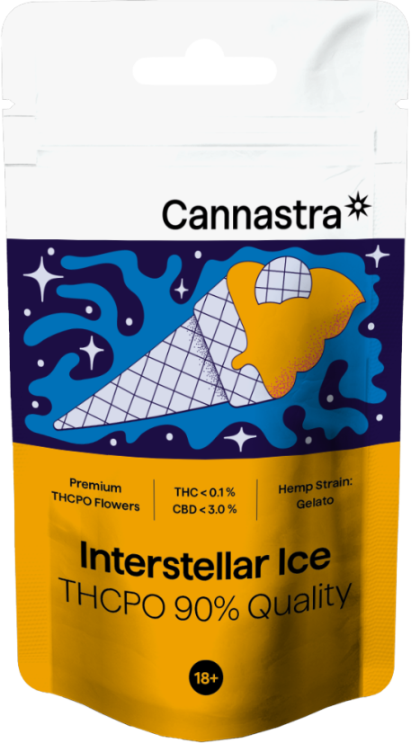 Cannastra THCPO Flower Interstellar Ice, THCPO 90% kwaliteit, 1g - 100 g