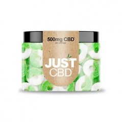 JustCBD Gummies æbleringe 250 mg - 3000 mg CBD