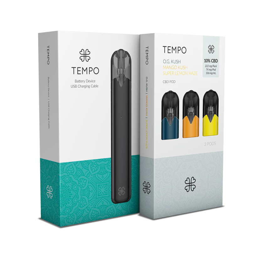 Harmony TEMPO CBD Starter Kit Cannabis Originals, 318 mg CBD, 3pcs