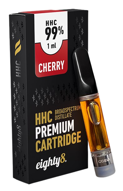 Eighty8 HHC Cartuccia Cherry - 99 % HHC, 1 ml