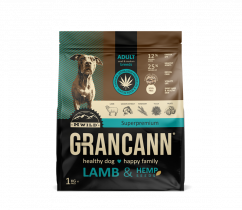 Grancann Lamb & Hemp seeds - Karma z konopi dla małych i średnich ras, 1 kg