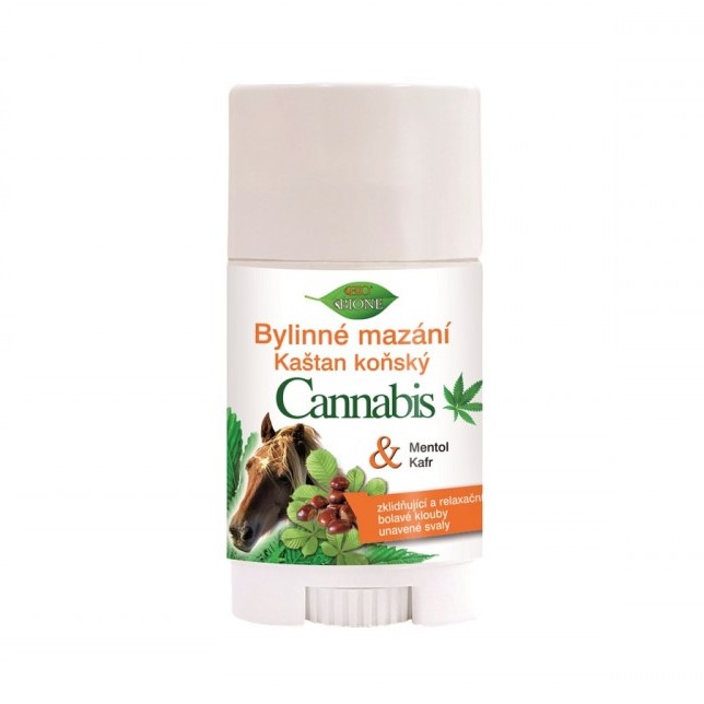 Bione Bio Cannabis bylinné mazání stick Kaštan koňský, 45 ml