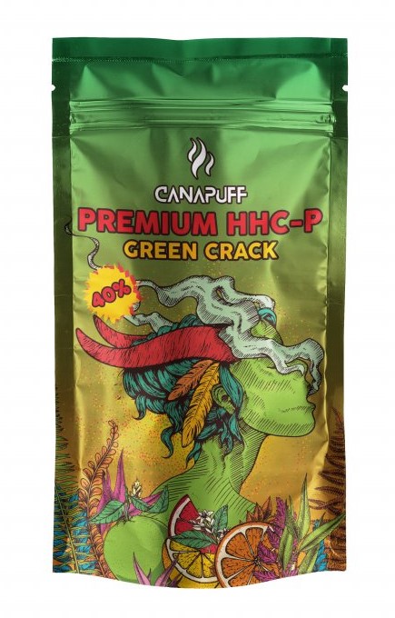 CanaPuff - GREEN CRACK 40% - Premium HHCP Bloem, 1g - 5g