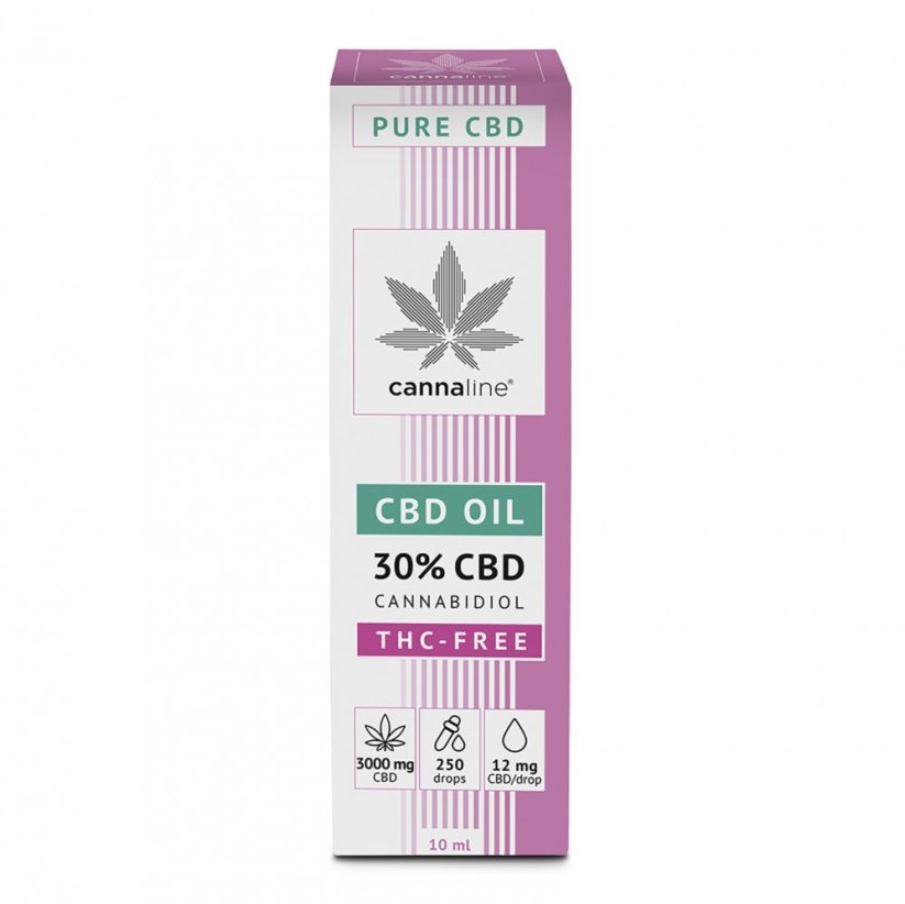 CANNALINE Cânhamo CBD Óleo THC GRÁTIS 30%, 3000 mg, 10 ml