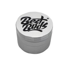 Best Buds Mighty Aluminium Grinder Silver, 4 parts, 60 mm