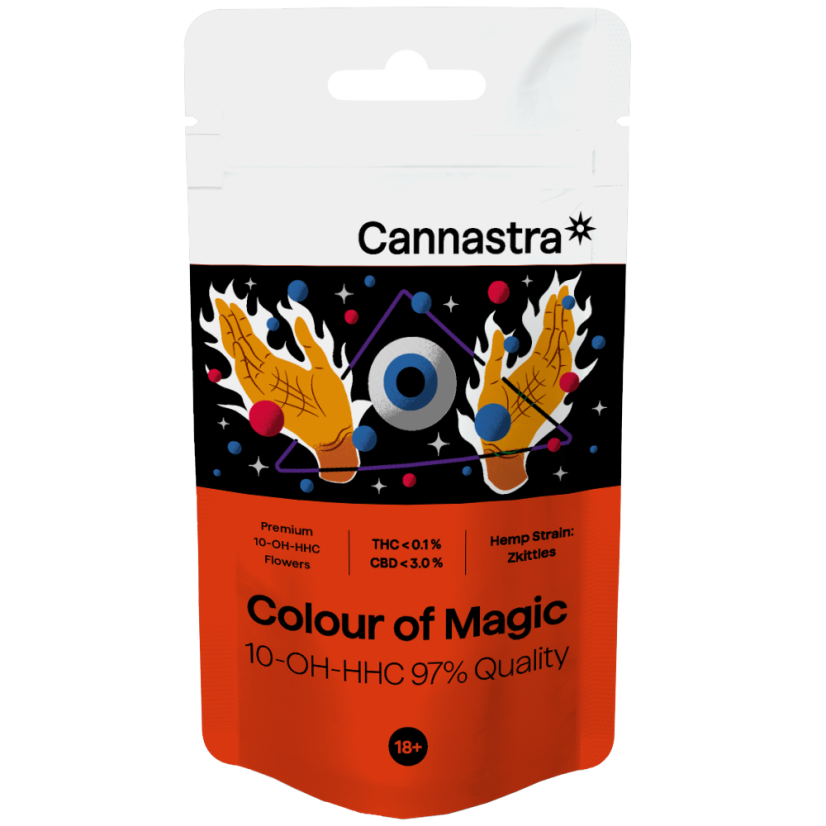 Cannastra 10-OH-HHC Flower Color of Magic 97 % ხარისხი, 1 გ - 100 გ